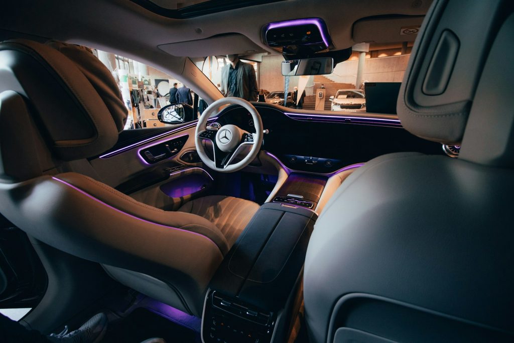 Home inside of a luxury s class car